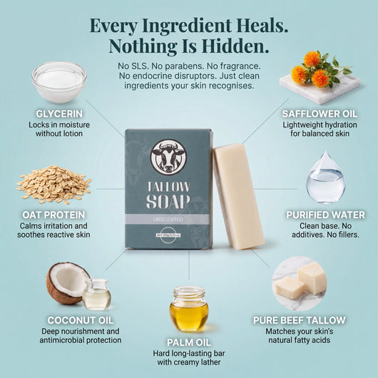 6-in-1 Support PrimalSkin™ Tallow Soap